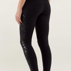 Lululemon Aztec Print Wunder Under Pants